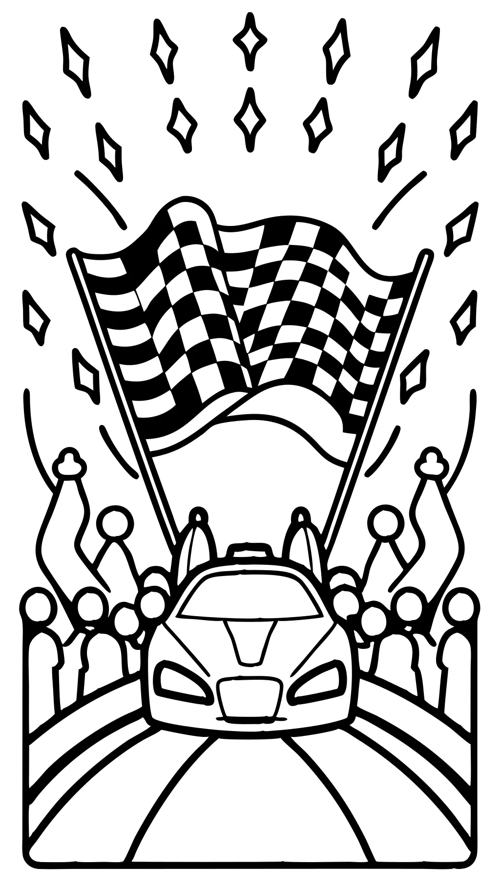 race car free coloring pages